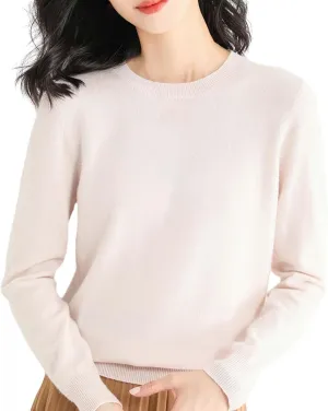 2024 New Cashmere Sweaters for Women Mock Neck Soft Long Sleeve Pullover Sweater Classic Fall/Winter Sweater Tops