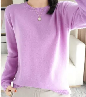 2024 New Cashmere Sweaters for Women Mock Neck Soft Long Sleeve Pullover Sweater Classic Fall/Winter Sweater Tops