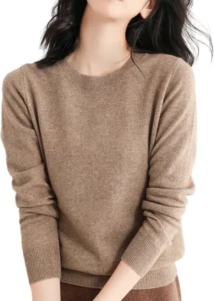 2024 New Cashmere Sweaters for Women Mock Neck Soft Long Sleeve Pullover Sweater Classic Fall/Winter Sweater Tops