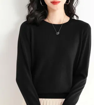 2024 New Cashmere Sweaters for Women Mock Neck Soft Long Sleeve Pullover Sweater Classic Fall/Winter Sweater Tops