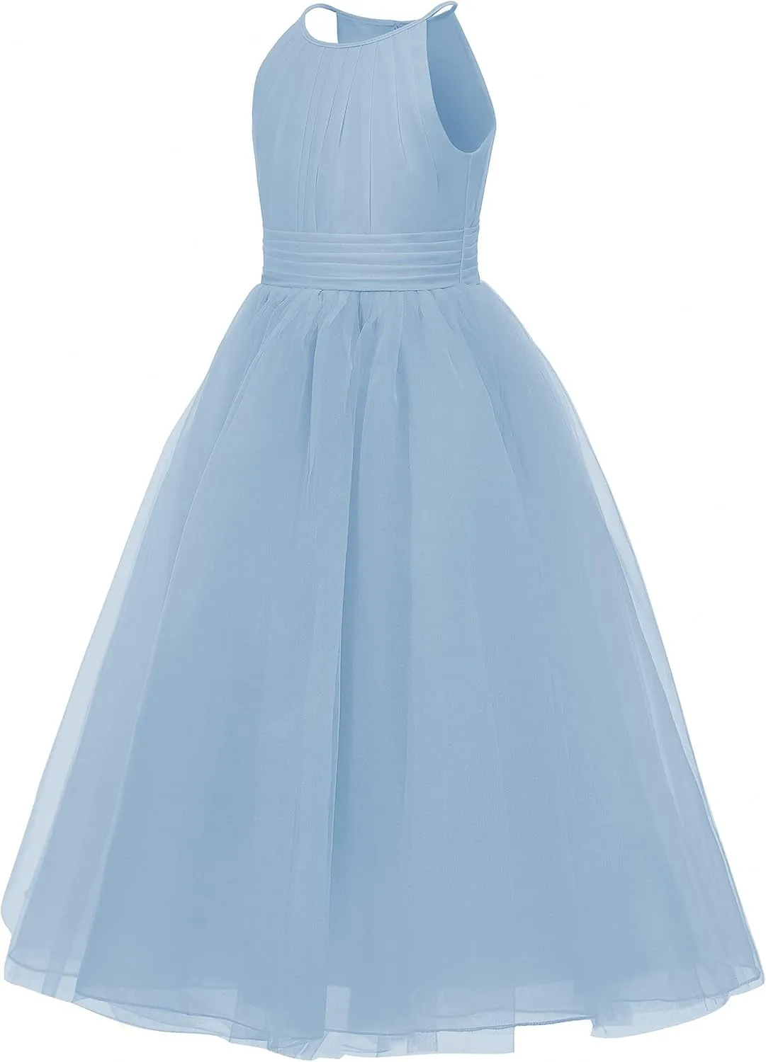 Abaowedding Flower Girls Tulle Chiffon Dresses Kids Wedding Party Pageant Ball Gowns