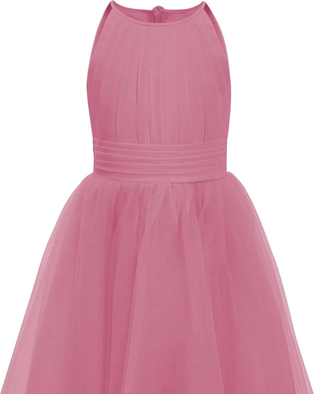 Abaowedding Flower Girls Tulle Chiffon Dresses Kids Wedding Party Pageant Ball Gowns