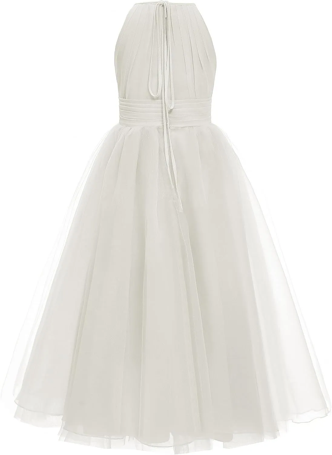 Abaowedding Flower Girls Tulle Chiffon Dresses Kids Wedding Party Pageant Ball Gowns