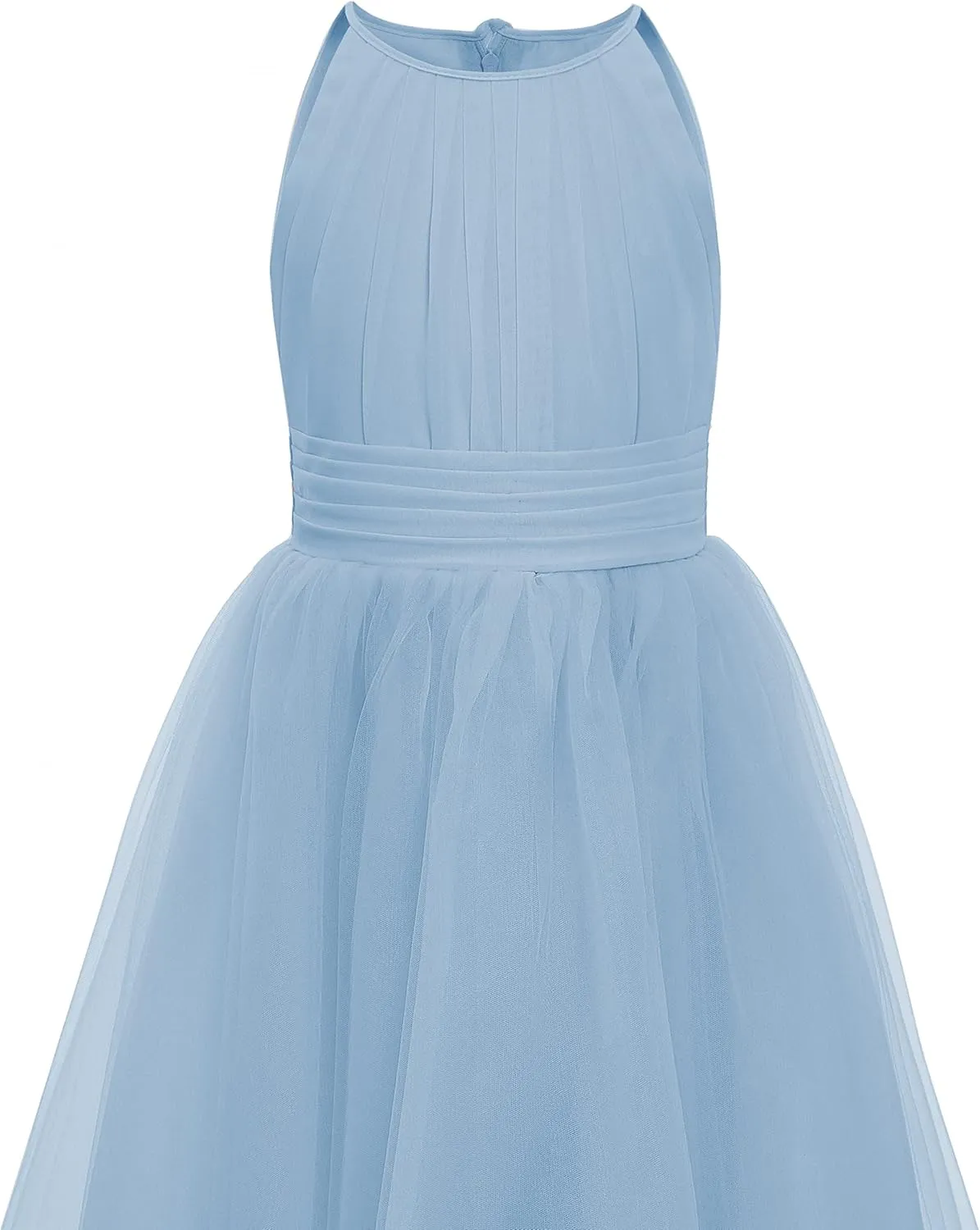 Abaowedding Flower Girls Tulle Chiffon Dresses Kids Wedding Party Pageant Ball Gowns