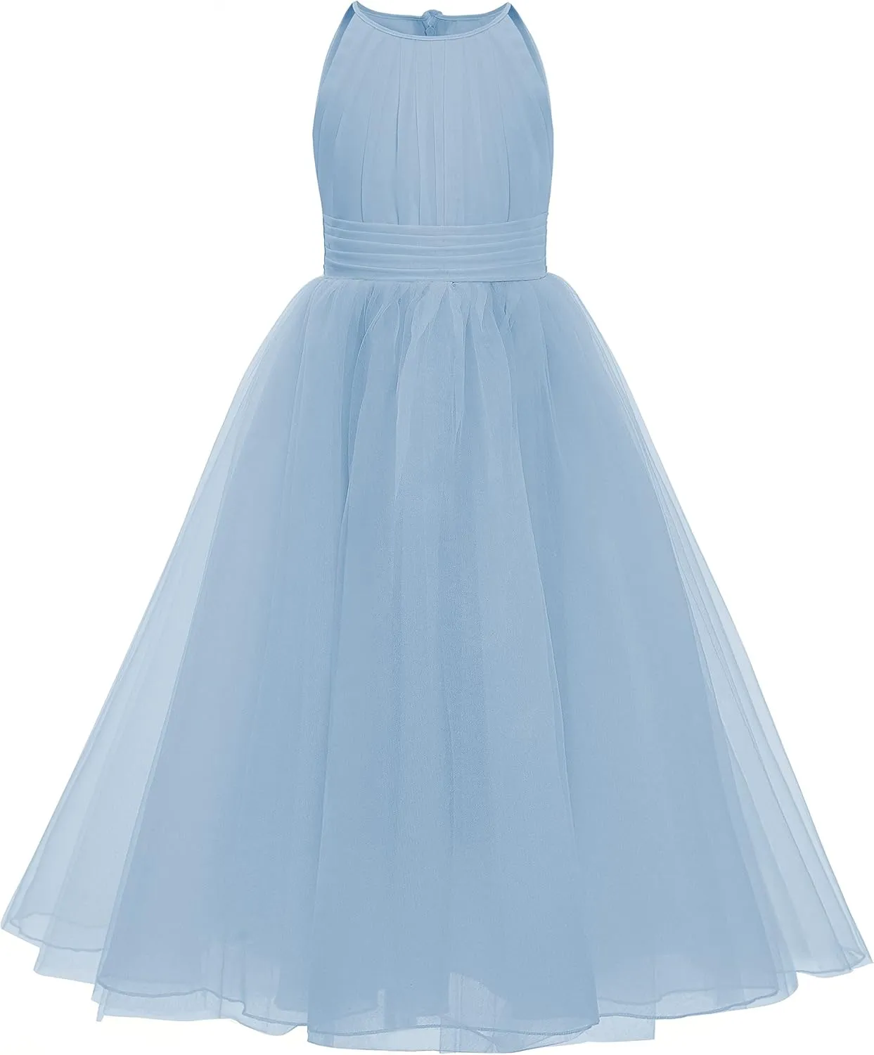 Abaowedding Flower Girls Tulle Chiffon Dresses Kids Wedding Party Pageant Ball Gowns