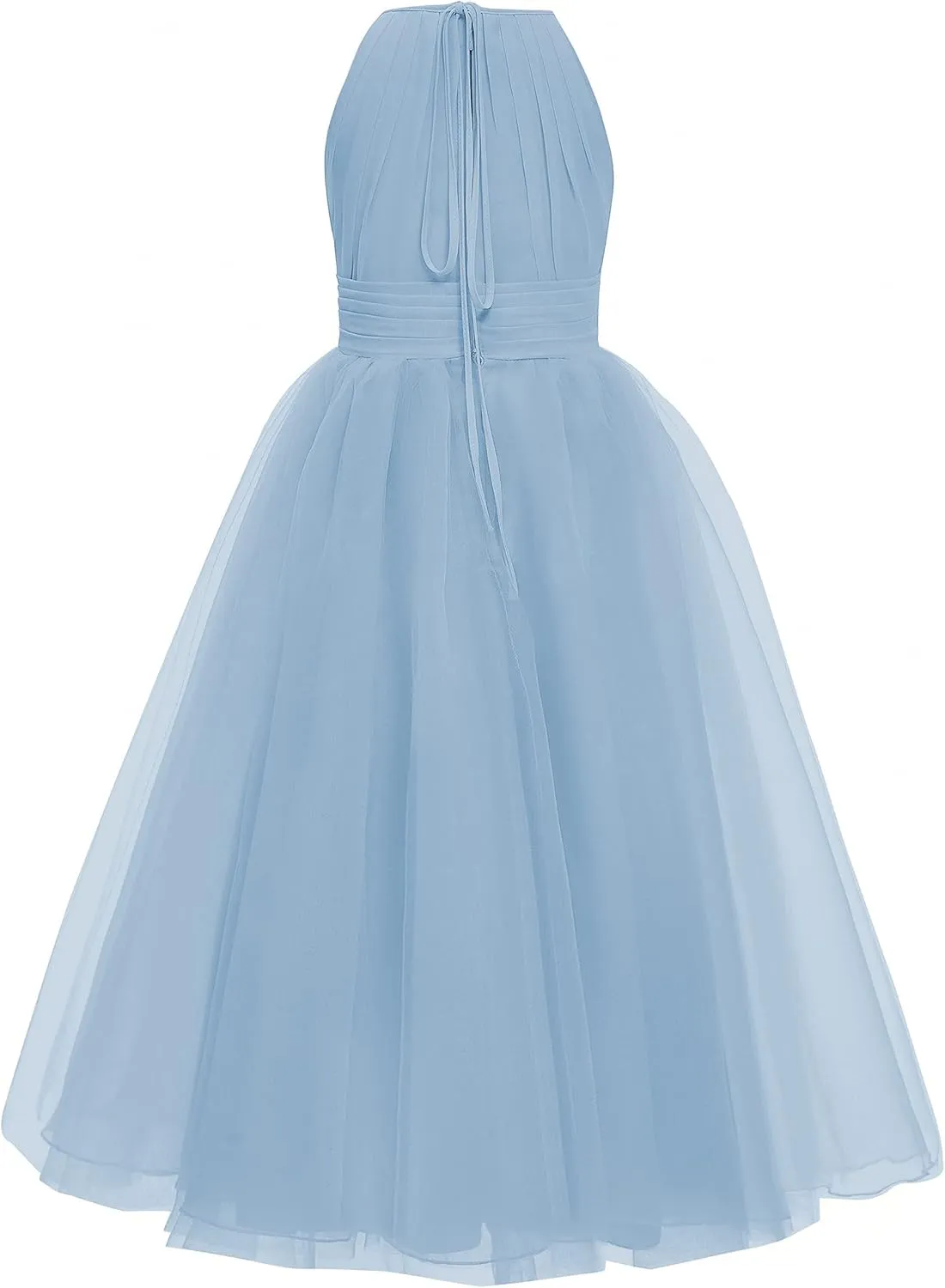 Abaowedding Flower Girls Tulle Chiffon Dresses Kids Wedding Party Pageant Ball Gowns