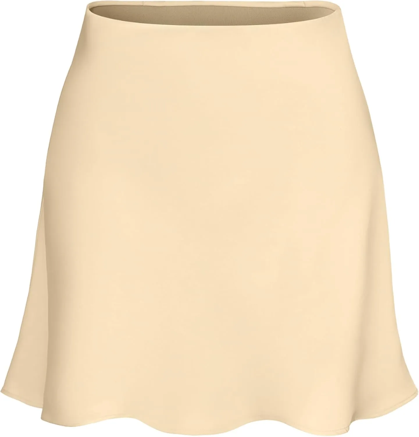 ALCEA ROSEA Women's Elegant Silky Satin Mini Skirt High Waist Short Skirt Leopard Print Mini A Line Skirts for Women