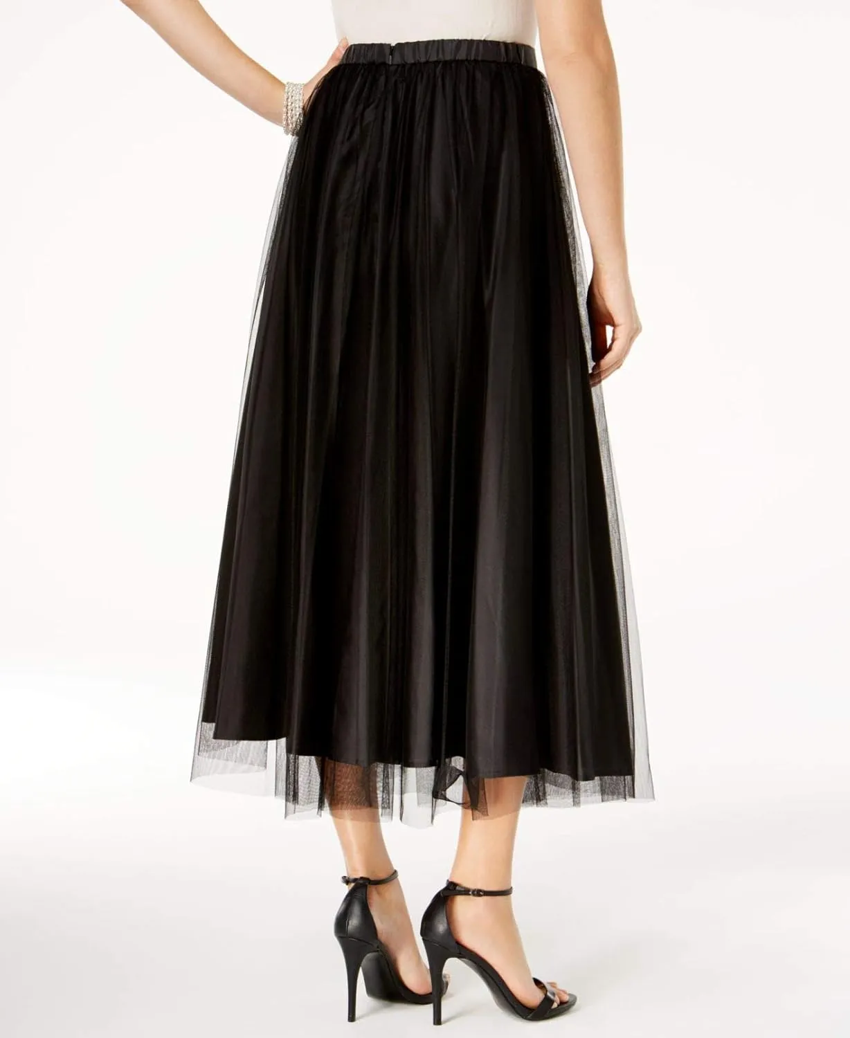 Alex Evenings Women's Midi Length Formal Skirt (Reg and Petite)