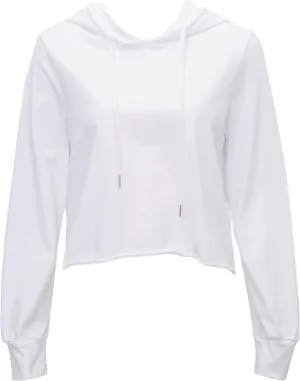 Amazhiyu Women’s Cropped Hoodie Long Sleeves Wrap Back Casual Crop Tops