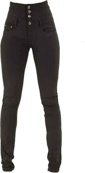 Andongnywell Women's high-Rise Slim-fit Stretch Plus Size Jeans High Waisted Sexy Skinny Denim Pants Trousers