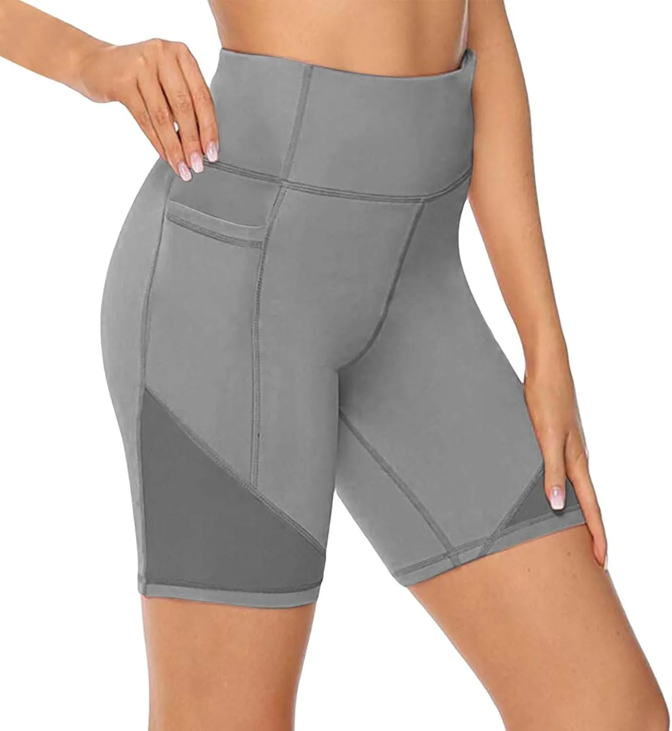 Buttery Soft Shorts Women Butt Lifting Shorts Pockets High Waisted Biker Anti Cellulite Up Gym Yoga Running Sport