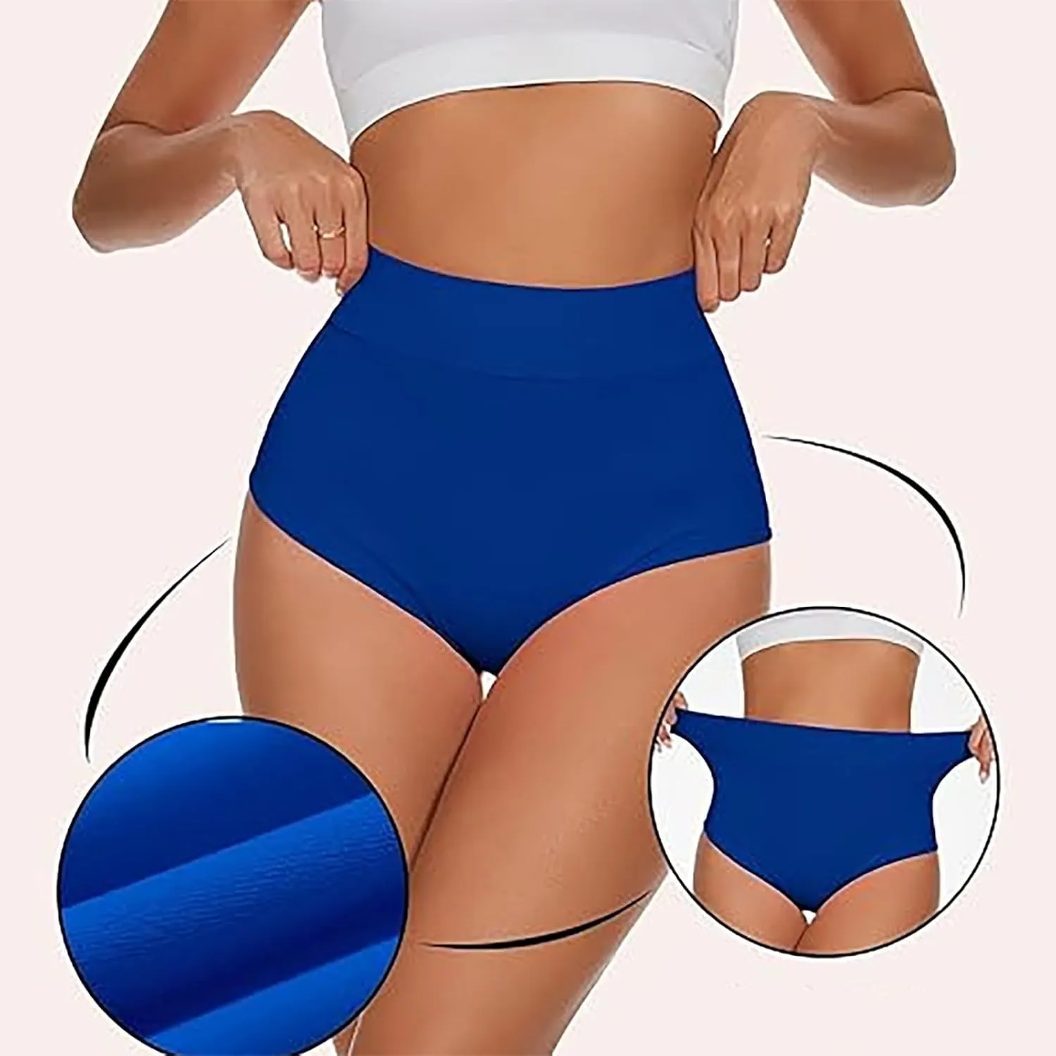 Buttery Soft Shorts Women's Spring and Summer High Waisted Contrasting Pants Tight Fitting Hip Scrunch Butt Lifting
