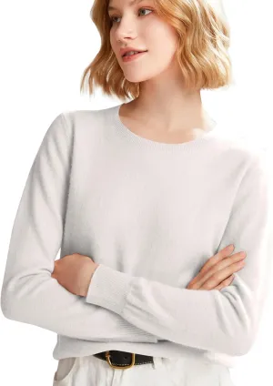 Cashmere Sweaters for Women Long Sleeve Causal Pullover Tops Soft Warm Cozy Lightweight Thin Spring Knit Sweaters