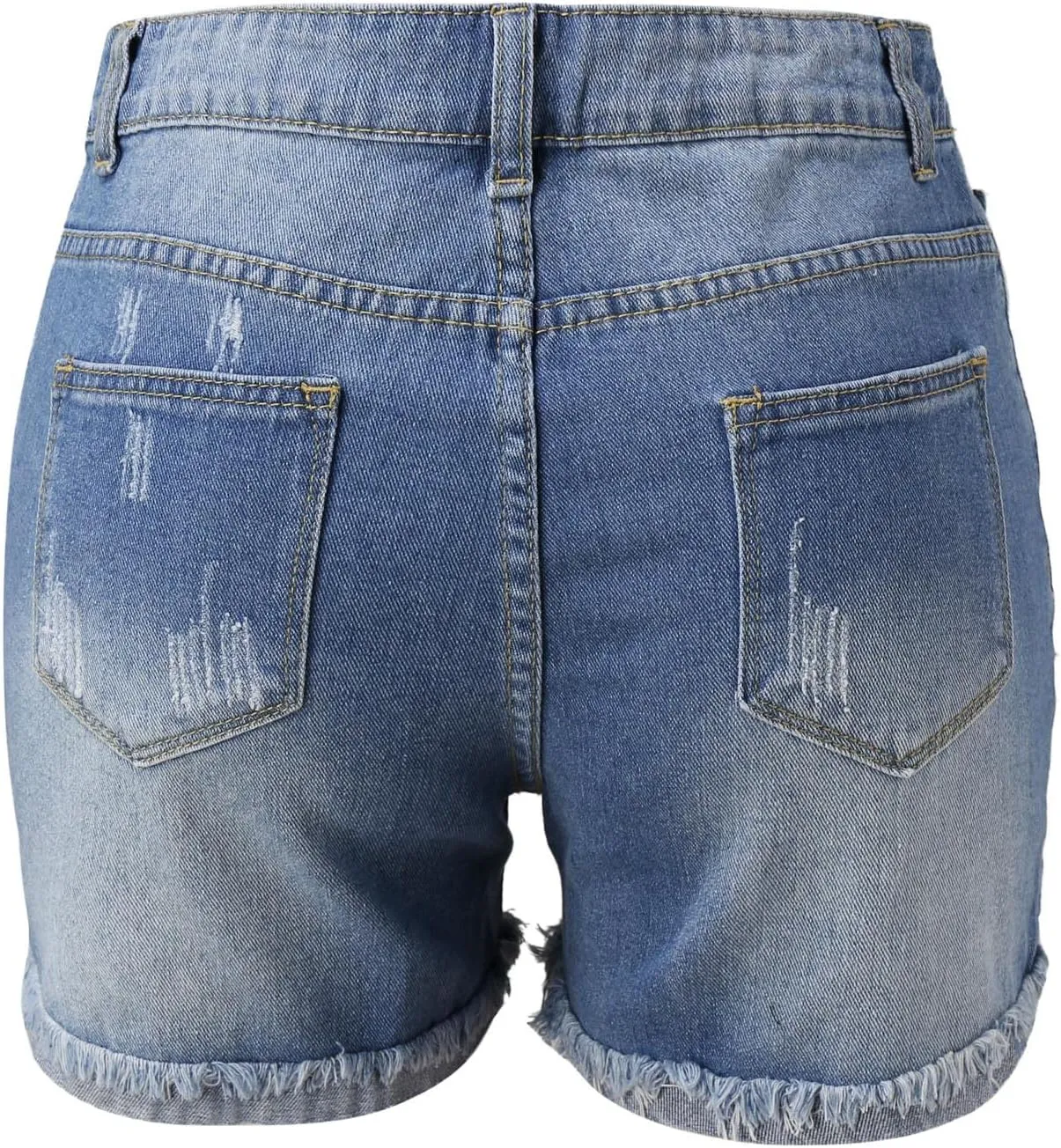 Fourth of July Shorts Women American Flag Printed Denim Shorts High Waisted Womens Patriotic Shorts