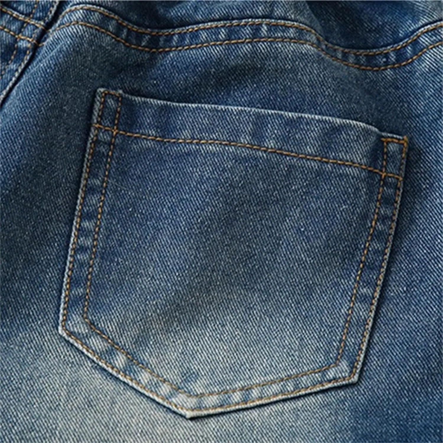 Girls Baggy Jeans Teens Wide Leg Distressed Washed Jeans Kids Elastic High Waist Streetwear Loose Fit Pants with Pockets