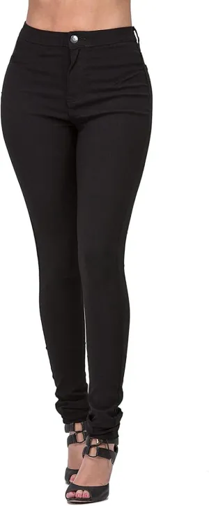 GOKKILRW Denim Jeggings for Women High Waisted Tummy Control Jean Leggings Pull On Stretch Pencil Pants Tights