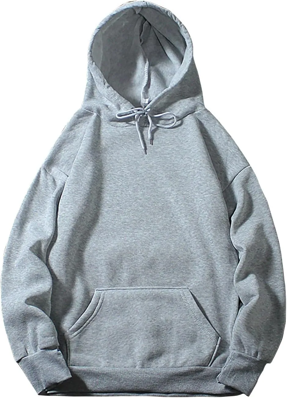 Hoodies for Women Fleece Long Sleeve Crew Neck Oversized Sweatshirts Casual Fall Pullover Sweaters with Pockets