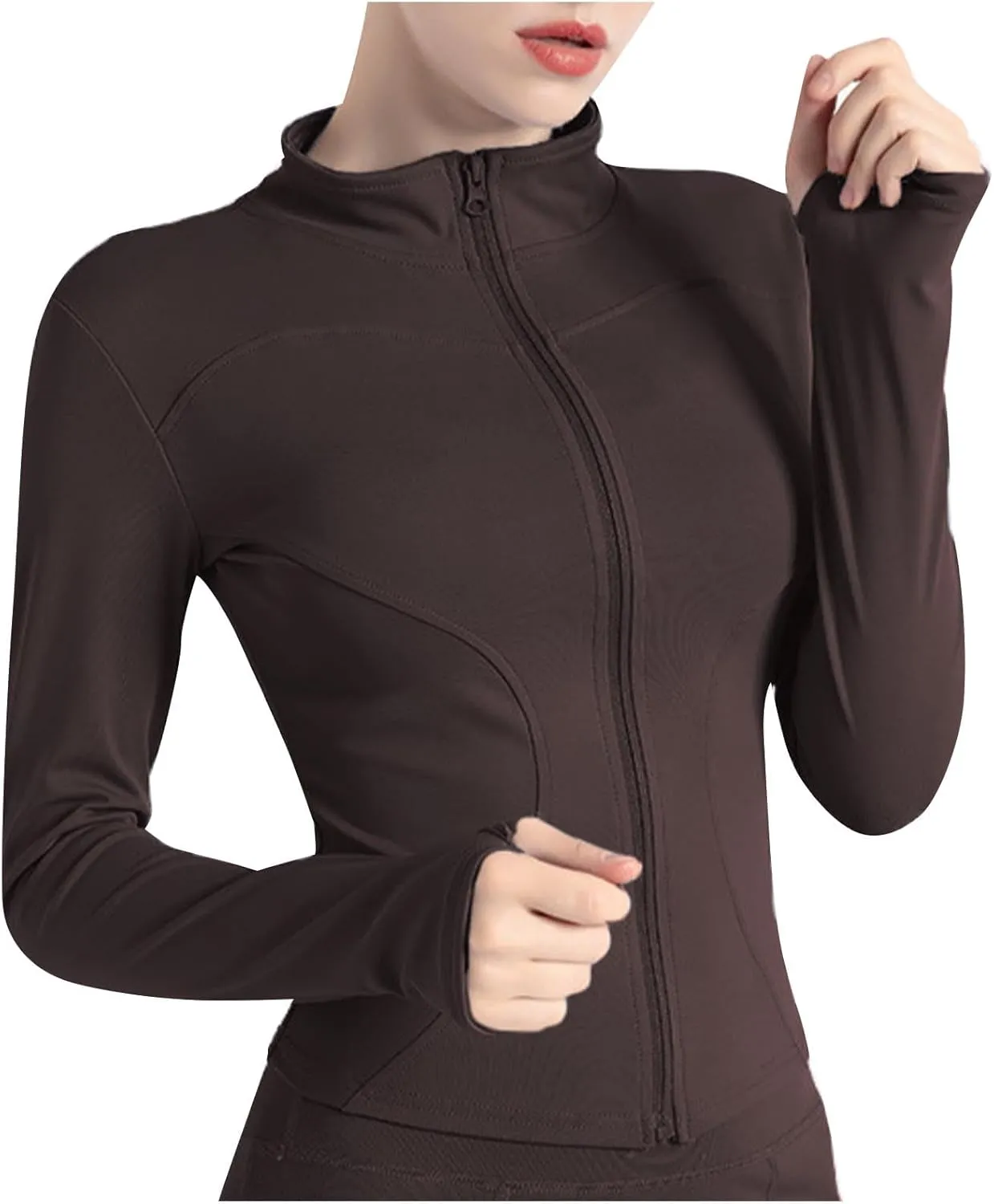 Ladies Gym Tops Women Full Zip Running Jacket Long Sleeve Sports T-Shirt Fitness Workout Yoga Crop Tops Breathable