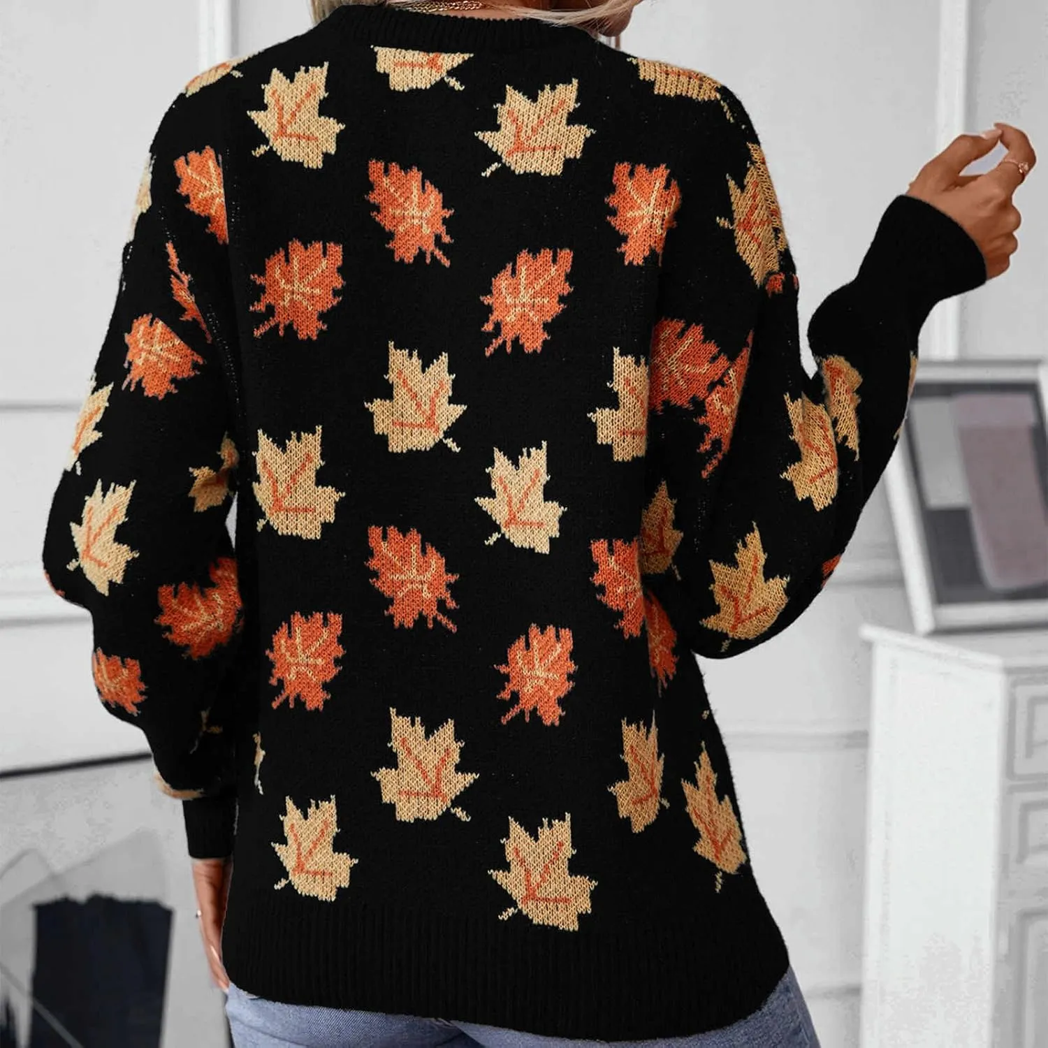 Lastesso Sweaters for Women Cute Chunky Knit Sweater Casual Crewneck Long Sleeve Fall Winter Fashion Vacation Clothes