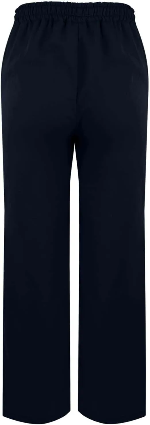 Linen Pants for Women 2025 Summer Elastic Drawstring Waist Straight Wide Leg Slit Trouser Causal Palazzo Fashion Pant