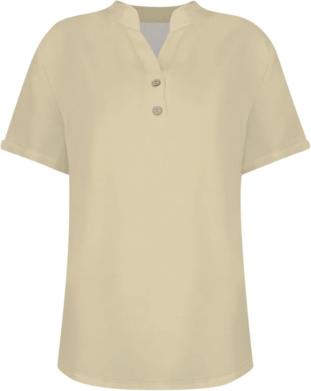 Linen Shirts for Women V Neck Button Short Sleeve Summer Tops 2025 Casual Tees Work Blouses Outfits