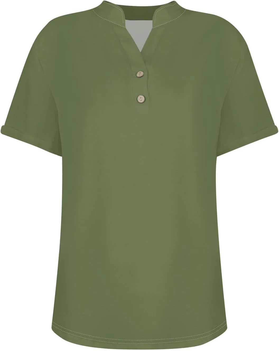 Linen Shirts for Women V Neck Button Short Sleeve Summer Tops 2025 Casual Tees Work Blouses Outfits