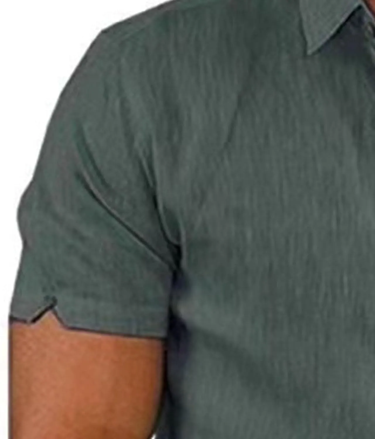 Maiyifu-GJ Mens Cotton Linen Button Down Shirts Summer Casual Short Sleeve Shirts Lightweight Breathable Business Dress Shirt