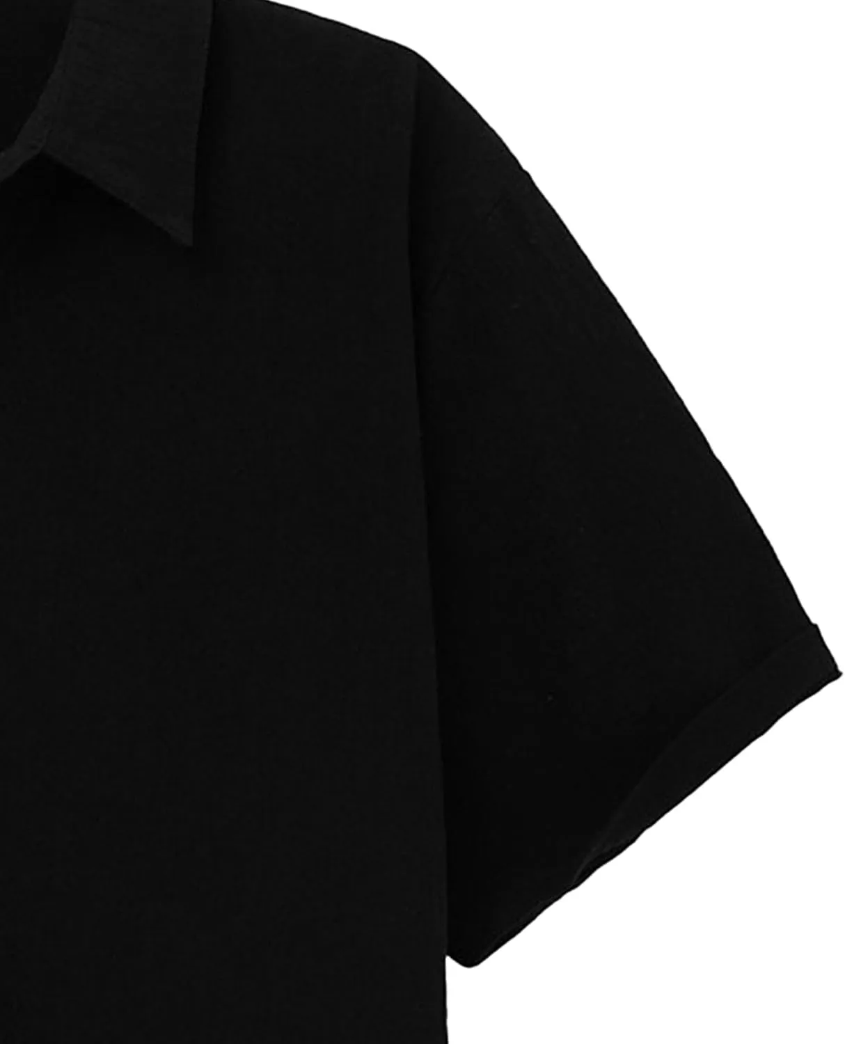 Maiyifu-GJ Men's Summer Cotton Linen Shirts Button Down Short Sleeve Shirts Lightweight Casual Business Dress Shirt