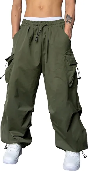 Men Cargo Combat Work Pant Yoga Jogger Summer Soft Sweat Pants Loose Open Hem Elastic Waist Lounge Pants