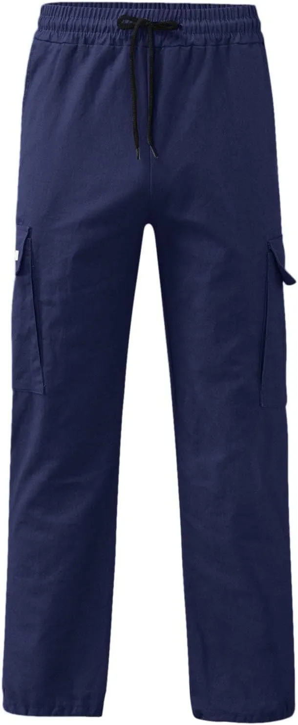 Men Pants Casual Fashion Jogger Active Wear Sweatpants Straight Leg Cargo Combat Pant