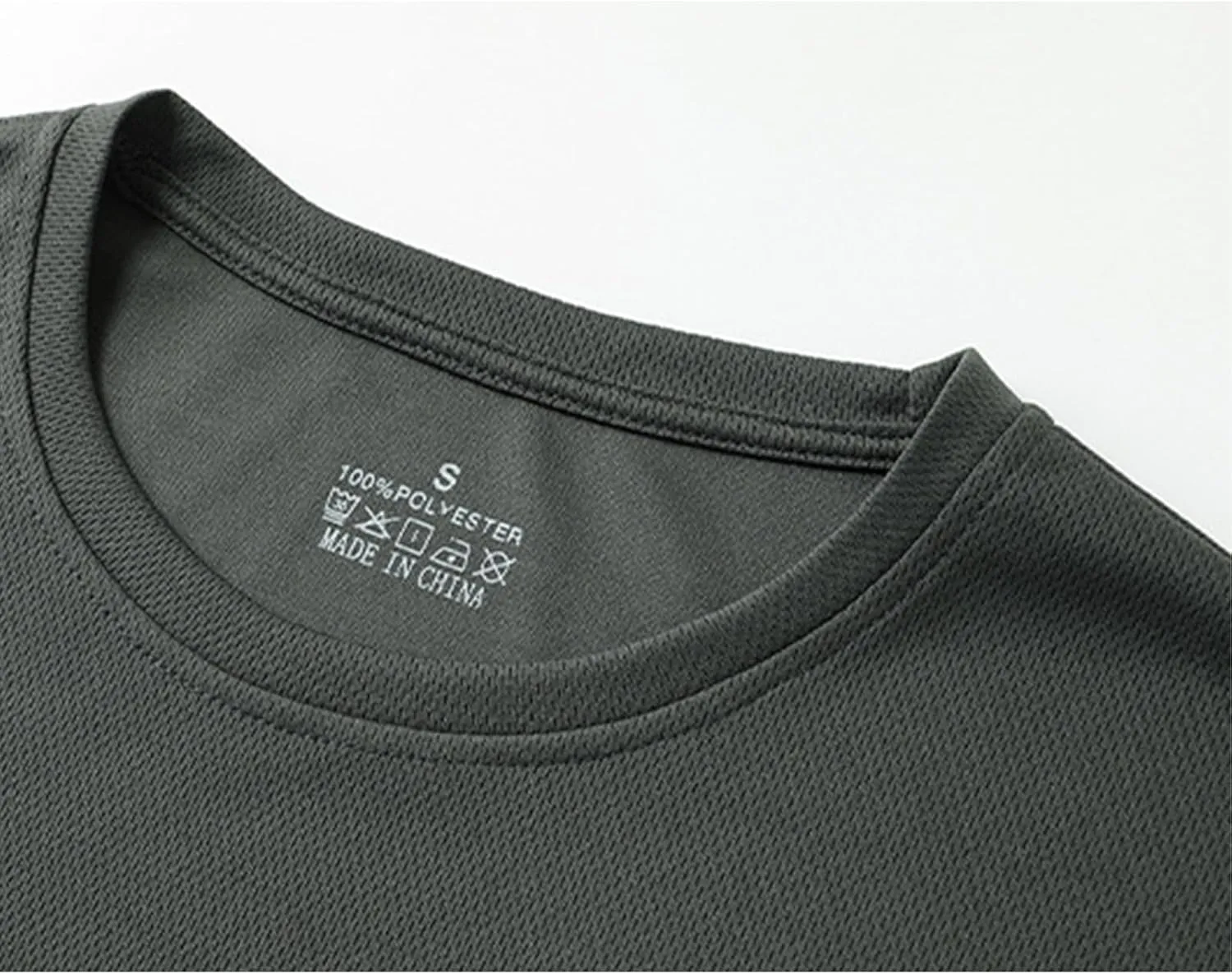 Men's Athletic T Shirts Crewneck Short Sleeve Stretch Tees Gym Workout Basic Tees Regular Fit Fitness Pullover Tops
