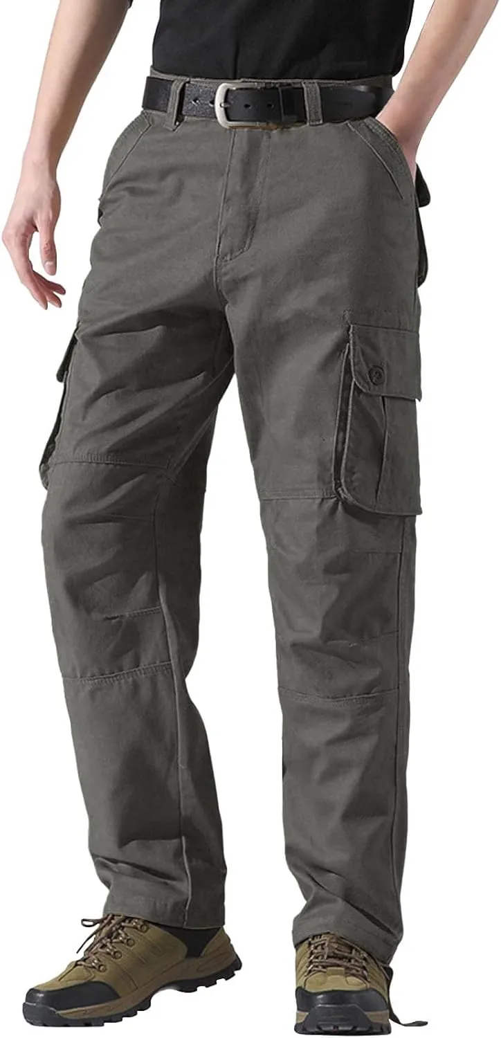 Mens Cargo Pant Drying Casual Pants Multi Pocket Outdoor Sports Hiking Loose Workout Joggers Stretch Sweatpants Mens