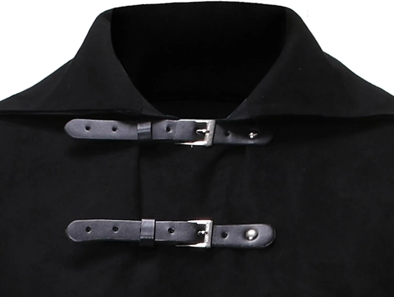 Mens Gothic Steampunk Vest Vintage Tailcoat Jacket Waistcoat Band Collar Sleeveless Coat Victorian Medieval Long Trench Coats