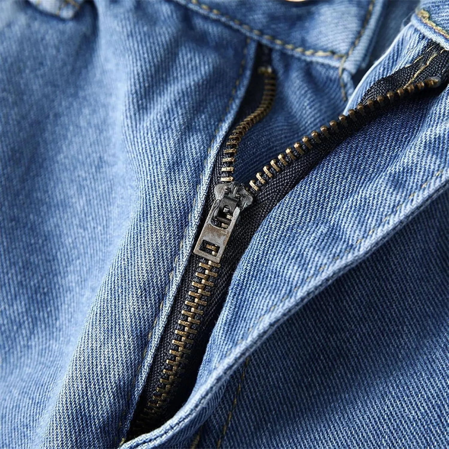 Mens Jeans Relaxed Fit Flex Jeans Washed Retro Straight Leg Pants Loose Fit Denim Trousers for Casual Work Travel Daily