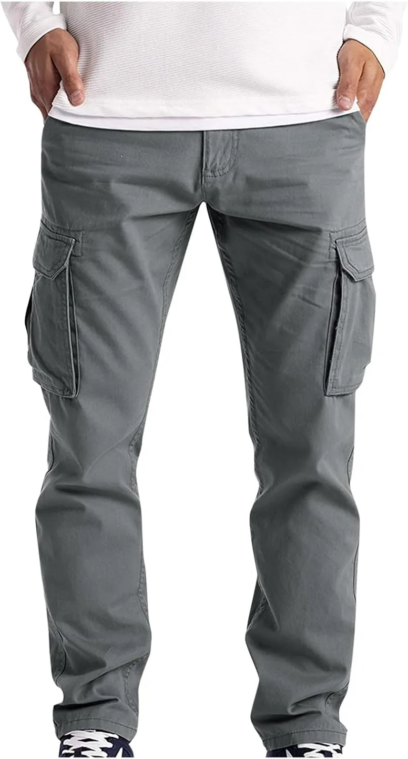 Mens Joggers Comfort Fit Joggers Sweat Pants Summer Sport Cargo Combat Pant Soft Jogging