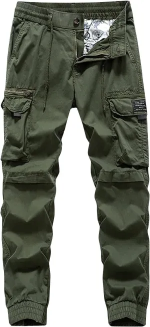 Men's Outdoor Cargo Hiking Pants Mens Ripstop Military Tactical Clothing Waterproof Combat Work Trousers Loose Fit