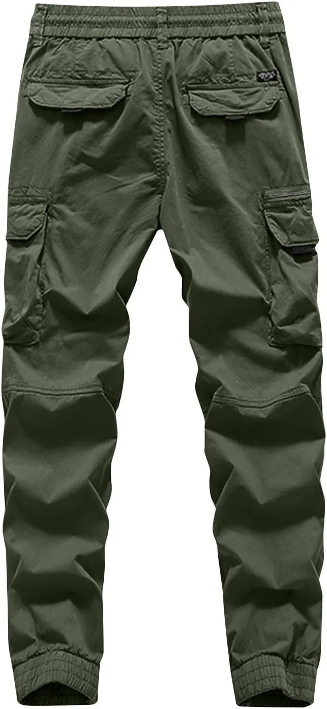 Men's Outdoor Cargo Hiking Pants Mens Ripstop Military Tactical Clothing Waterproof Combat Work Trousers Loose Fit