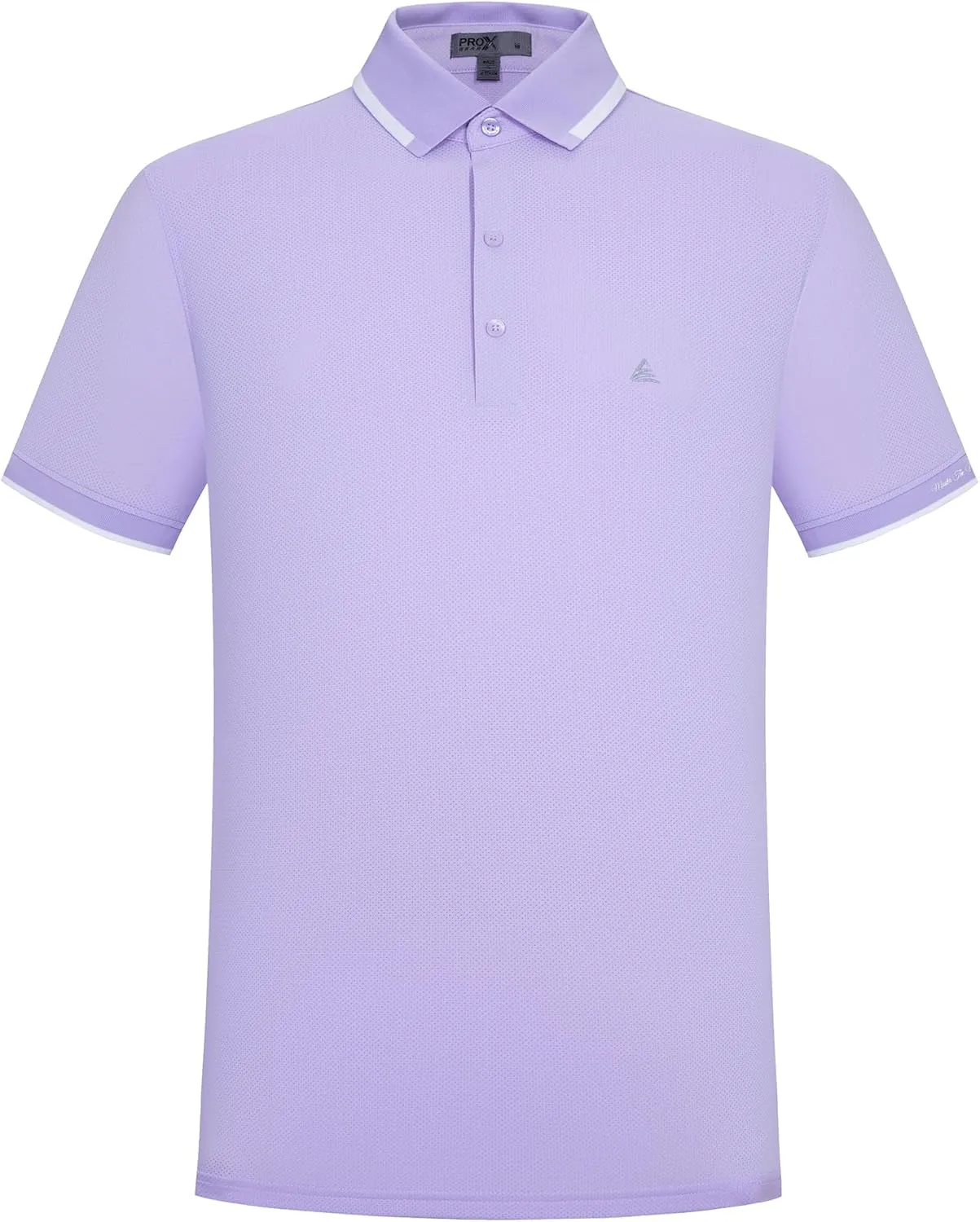 Men's Premium Golf Polo – Silky Tech Nylon, Cooling, UV-Resistant, Quick-Dry Athletic Shirt for Golf, Tennis