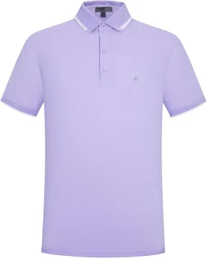 Men's Premium Golf Polo – Silky Tech Nylon, Cooling, UV-Resistant, Quick-Dry Athletic Shirt for Golf, Tennis