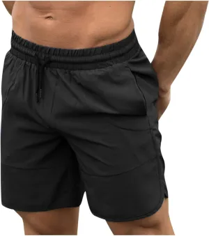 Men's Quick Dry Workout Shorts - 7" Gym Athletic Running Shorts Elastic Waist Exercise Fitness Shorts with Pockets