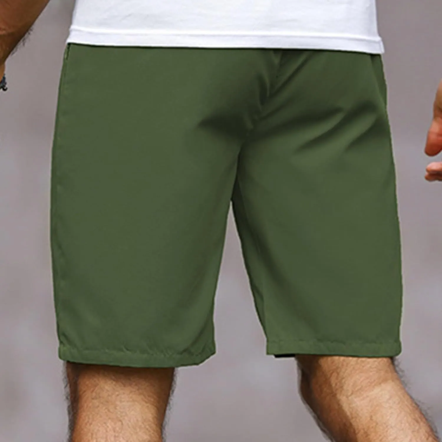 Men's Running Athletic Shorts Casual Straight Leg Drawstring Waist Workout Short Pant Summer Quick Dry Beach Shorts