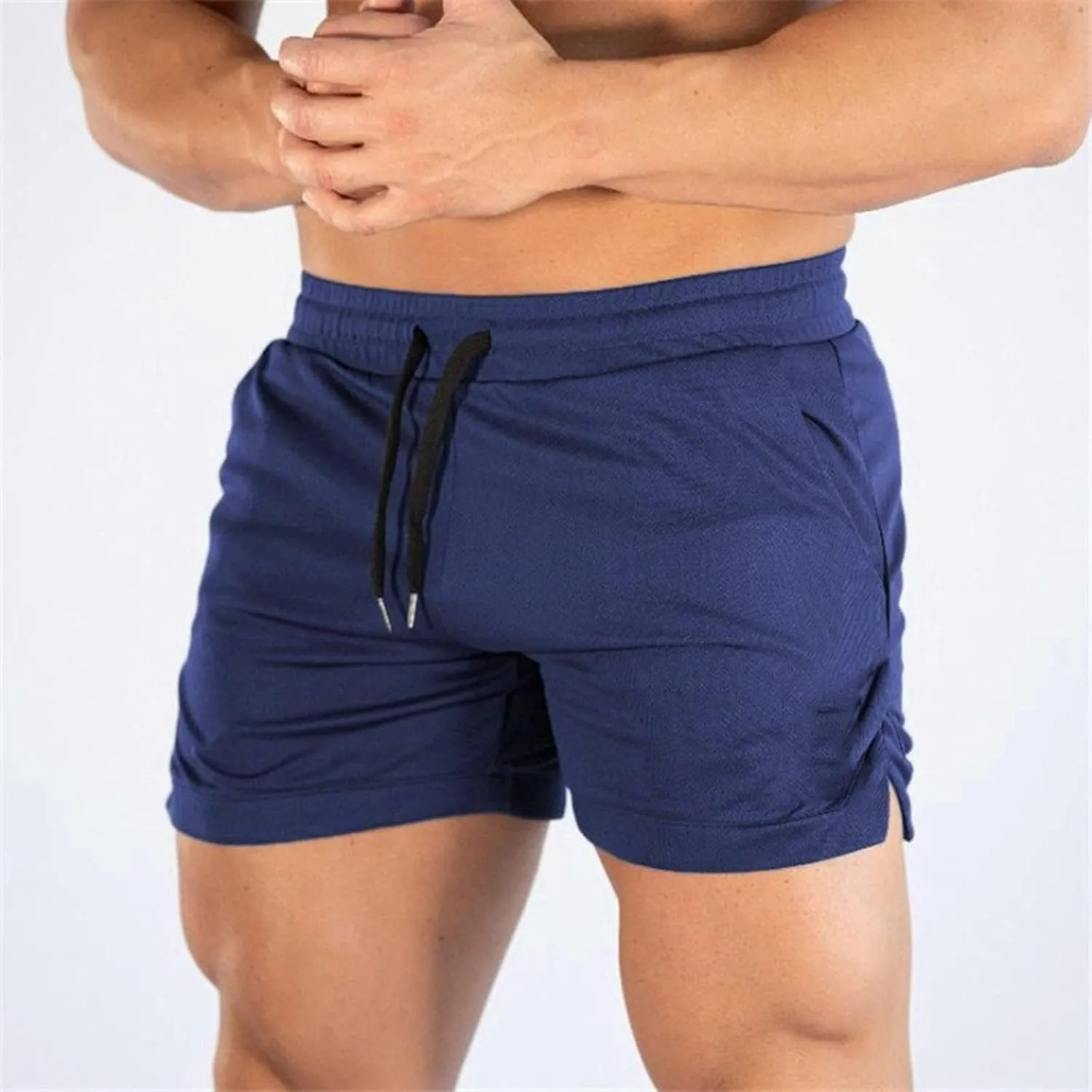 Mens Running Gym Shorts Breathable Quick Dry 3 Inch Sport Workout Shorts