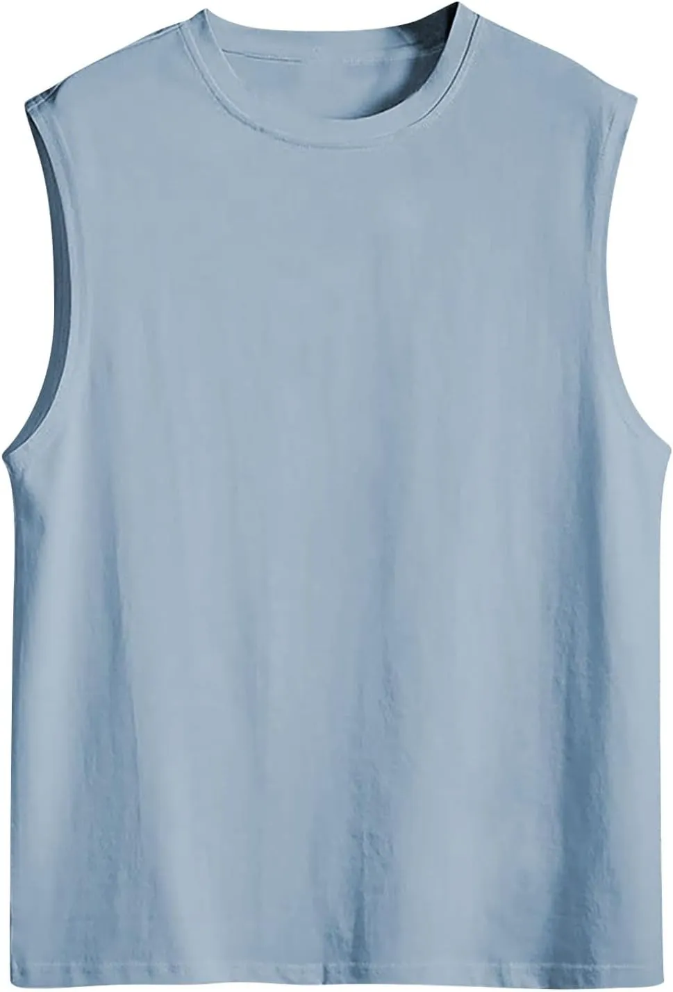 Mens Sleeveless Shirts Summer Solid Quick Dry Tank Tops Gym Bodybuilding Fitness Workout Muscle Vests Stretch Tees