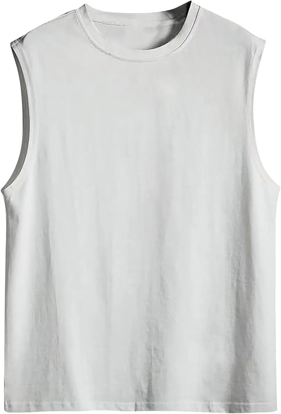 Mens Sleeveless Shirts Summer Solid Quick Dry Tank Tops Gym Bodybuilding Fitness Workout Muscle Vests Stretch Tees