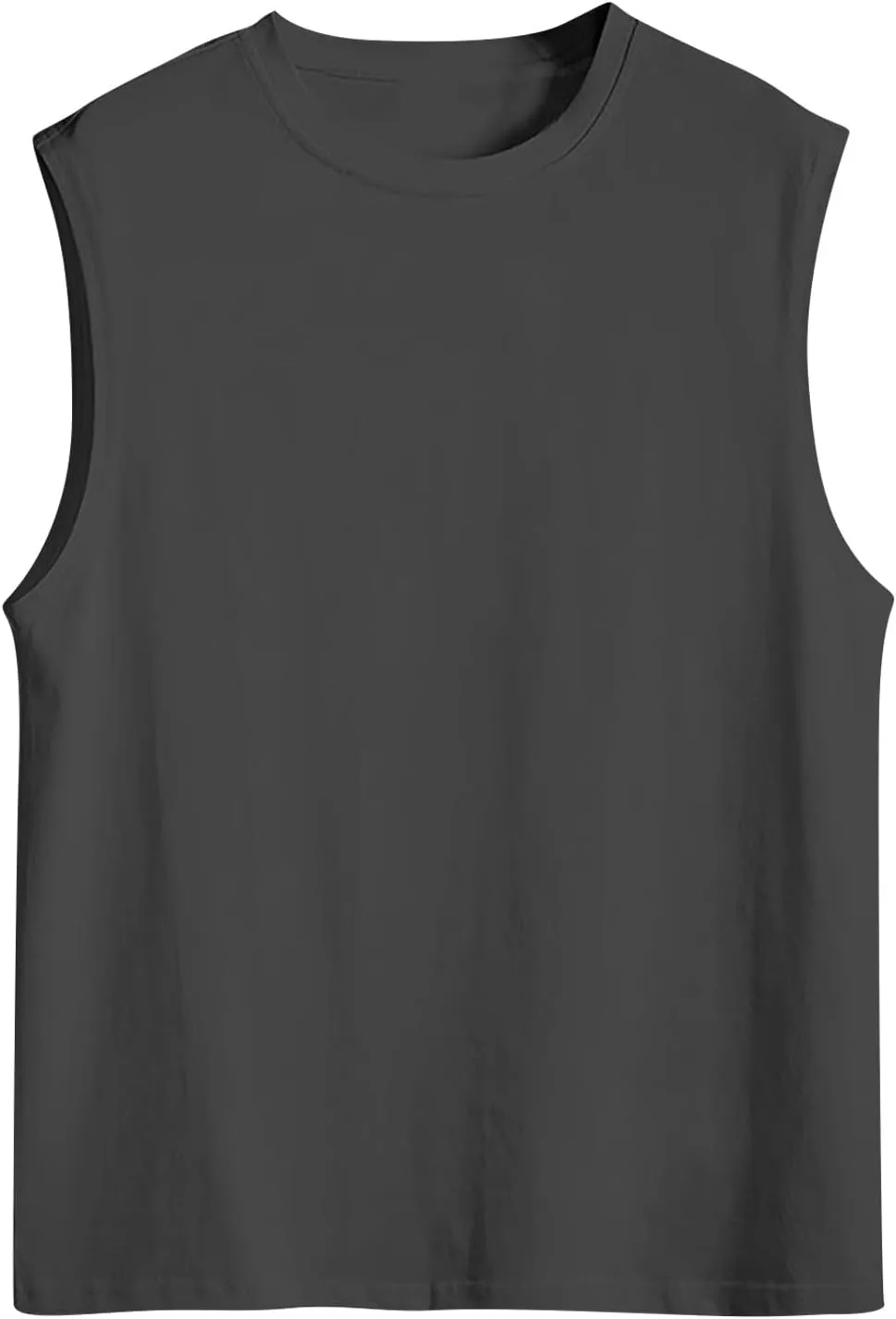 Mens Sleeveless Shirts Summer Solid Quick Dry Tank Tops Gym Bodybuilding Fitness Workout Muscle Vests Stretch Tees