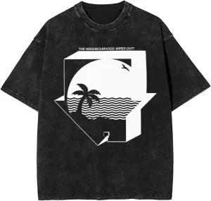 Men's Vintage Oversized T Shirt The Music Neighbourhood Band Fashion Short Sleeve Tops Summer Casual Tees