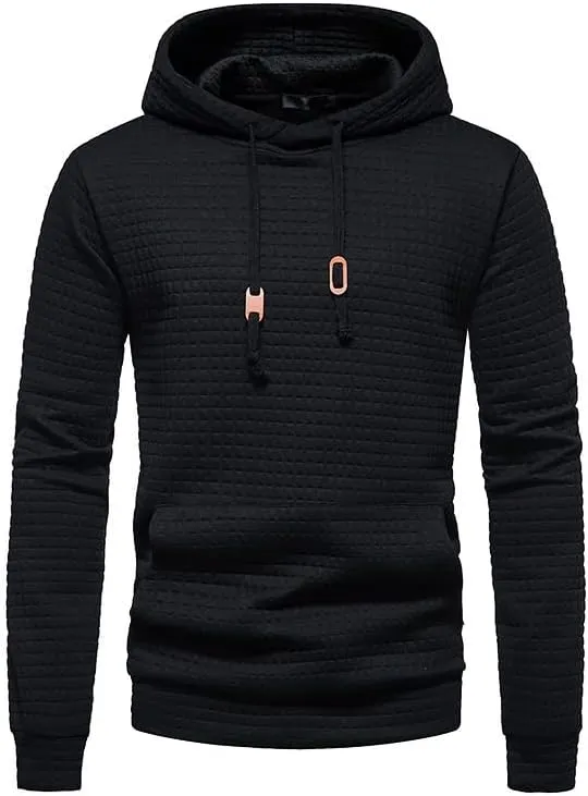 Mens Zip up Hoodies Plaid Pullover Crewneck Sweatshirts Fashion Cotton Warm Loose Casual Tops 2024 Fall Winter New