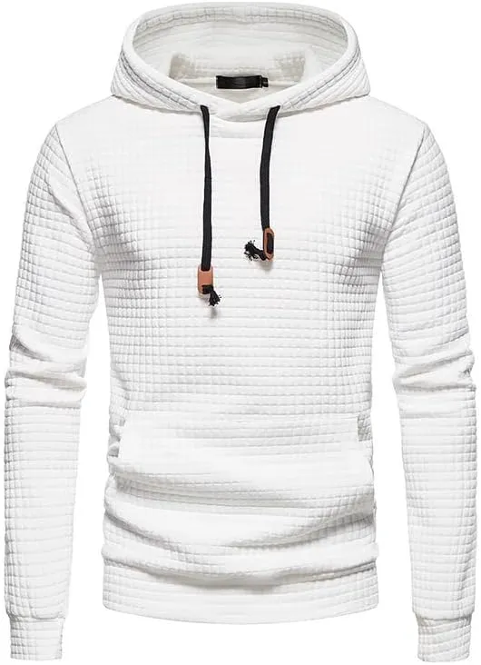 Mens Zip up Hoodies Plaid Pullover Crewneck Sweatshirts Fashion Cotton Warm Loose Casual Tops 2024 Fall Winter New