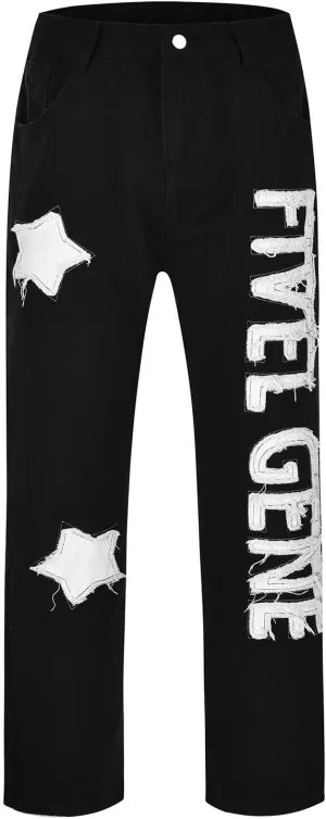 MIDOO Jeans for Men Ripped Design Comfort Flex Waist Embroidered Denim Pants Stretch Comfy Work Jeans Tapered Leg Trousers