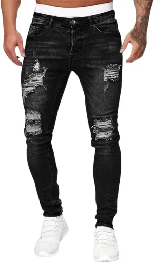 MIDOO Jeans Pants for Men Straight Casual Aesthetic Jeans Straight Leg Pants Lightweight Stretch Denim Pants Trousers